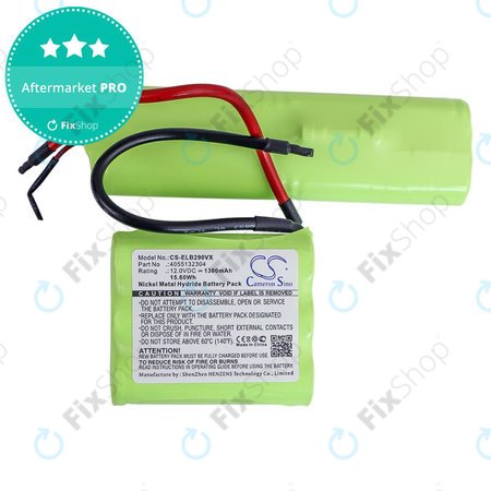 Batterie pour AEG, Electrolux, 1300mAh, Ni-MH, 12V, 4055132304, HQ