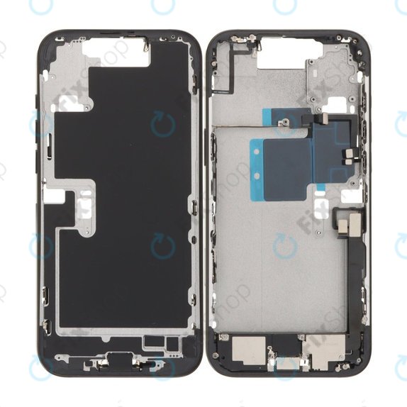 Apple iPhone 16 Pro Max - Cadre central + Boutons d’Alimentation, de Volume et d’Appareil Photo (Black Titanium)