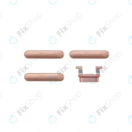 Apple iPhone 8 Plus - Ensemble de boutons latéraux - Alimentation + Volume + Muet (Or)