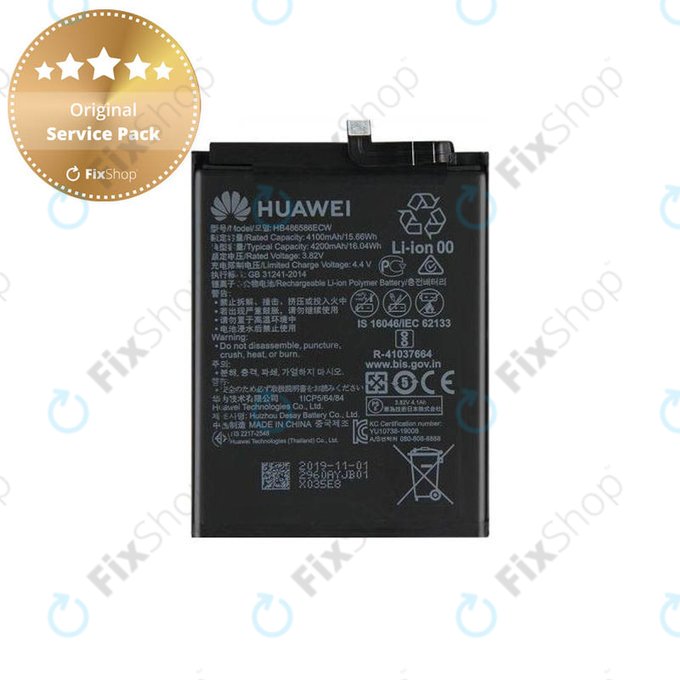 Huawei P40 Lite - Batterie HB486586ECW 4100mAh - 24023099