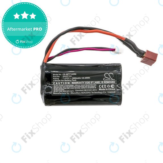 Batterie pour WLToys FY01, FY02, FY03, 12423, 12428, 3000mAh, Li-Ion, 7.4V, 300ZFY01, HQ