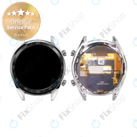 Huawei Watch GT Sport Fortuna B19S - Écran LCD + Écran Tactile + Cadre (Argent) - 02352GXS