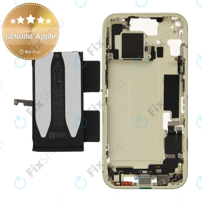 Cadre central avec batterie pour iPhone 15 | Yellow | ZD076-00671 | Genuine Apple