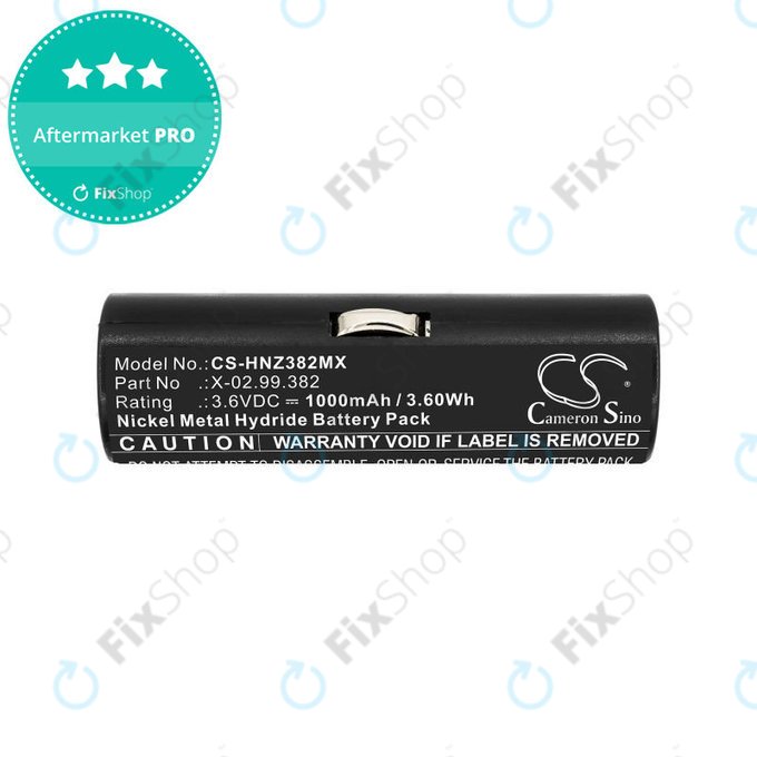 Batterie pour Heine Ophthalmoscope Beta 200, 1000mAh, Ni-MH, 3.6V, X-02.99.382, HQ