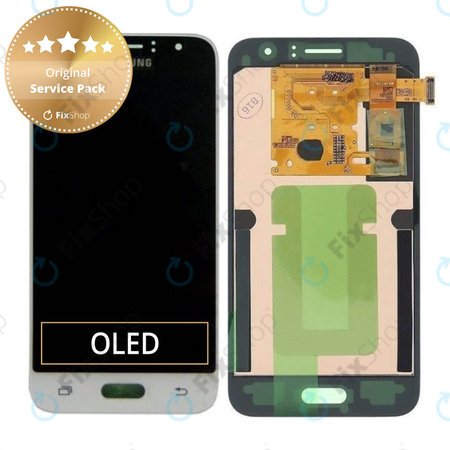 Samsung Galaxy J1 J120F (2016) - Écran LCD + Écran Tactile (Blanc) - GH97-18224A Genuine Service Pack