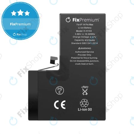 Apple iPhone 14 Pro Max - Batterie A2830 4323mAh FixPremium