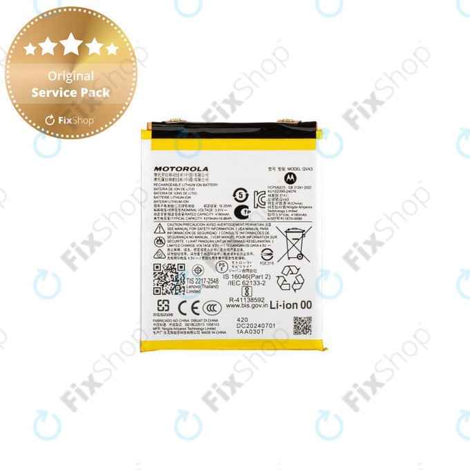 Motorola Edge 50 Neo, ThinkPhone 2025 - Batterie QV43 4300mAh - SB18E23273 Genuine Service Pack