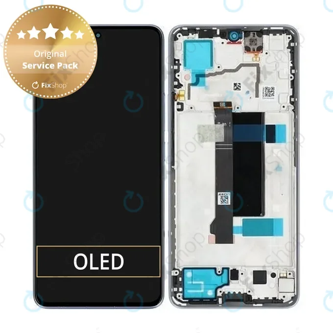 Xiaomi Redmi Note 13 Pro 5G 2312DRA50C - Écran LCD + Ecran Tactile + Cadre (Midnight Black) - 5600030N1600 Genuine Service Pack