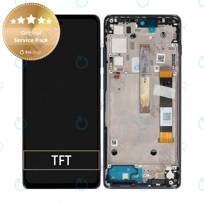 Motorola Moto G200 XT2175 - Écran LCD + Écran Tactile + Cadre (Bleu Stellar) - 5D68C20181 Genuine Service Pack
