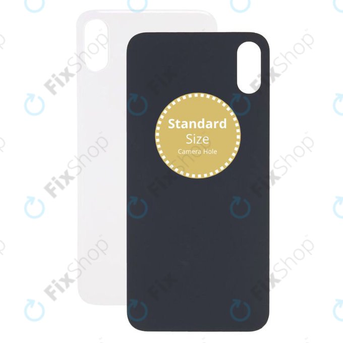 Apple iPhone XS - Verre du boîtier arrière (Argent)