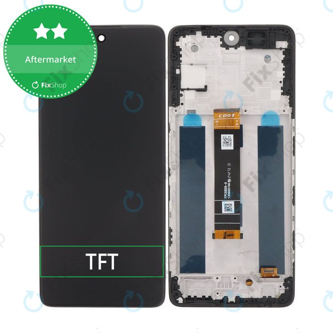 TCL 50 Pro NxtPaper - Écran LCD + Écran tactile + Cadre (Matte Black) TFT