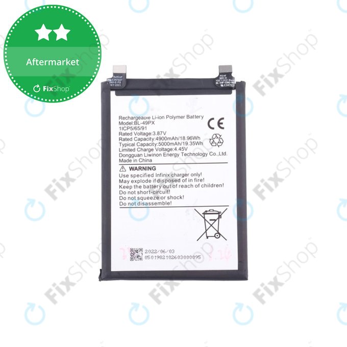 Infinix Note 30 Pro, 30 VIP X6710 - Batterie BL-49PX 5000mAh