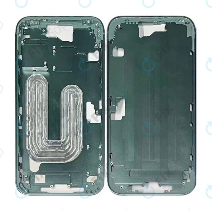 Apple iPhone 16 Plus - Cadre central + Boutons d’alimentation + Volume (Teal)