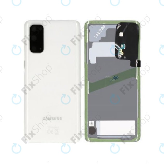 Samsung Galaxy S20 G980F - Cache batterie (Blanc nuage) - GH82-22068B, GH82-21576B Genuine Service Pack