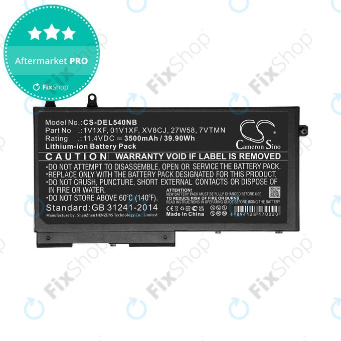 Batterie pour Dell Latitude 5400, Inspiron 7591 2-in-1, 3500mAh, Li-Ion, 11.4V, XV8CJ, HQ