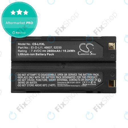 Batterie pour BCI Capnocheck II Capnograph, 2600mAh, Li-Ion, 7.4V, MCR1821J/1-H, HQ