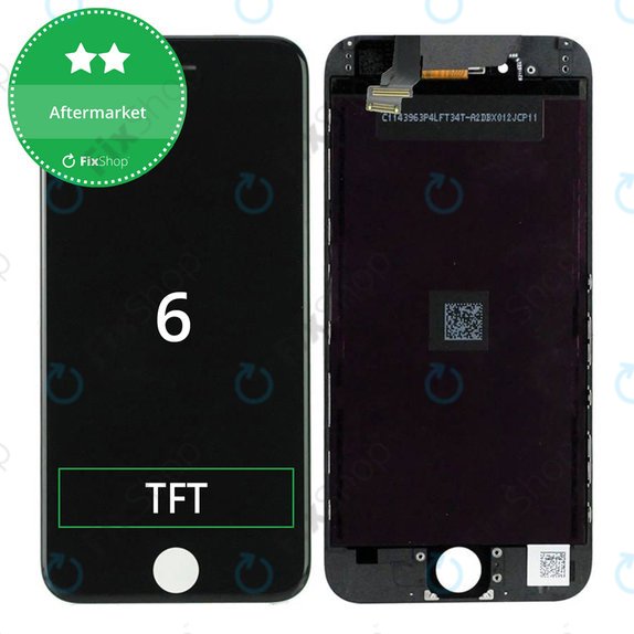 Écran pour iPhone 6, Black, Tactile avec cadre