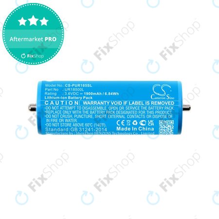 Batterie pour Braun Silk-épil 5, Silk-épil 7, Silk-épil 9, 1900mAh, Li-Ion, 3.6V, UR18500L, HQ