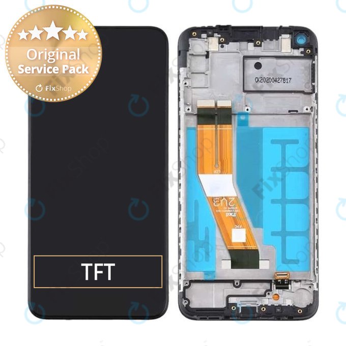 Samsung Galaxy A11 A115F - Écran LCD + Ecran Tactile + Cadre (Noir) - GH81-18760A Genuine Service Pack