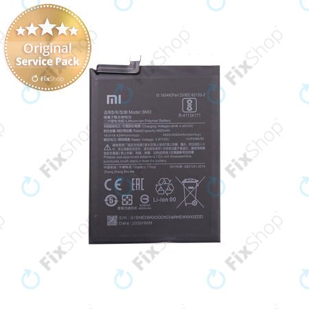 Xiaomi Redmi Note 9 Pro - Batterie BN53 5020mAh - 46020000181G Genuine Service Pack