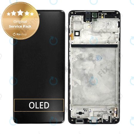 Samsung Galaxy M53 5G M536B - Écran LCD + Ecran Tactile + Cadre (Noir) - GH82-28812A, GH82-28895A Genuine Service Pack