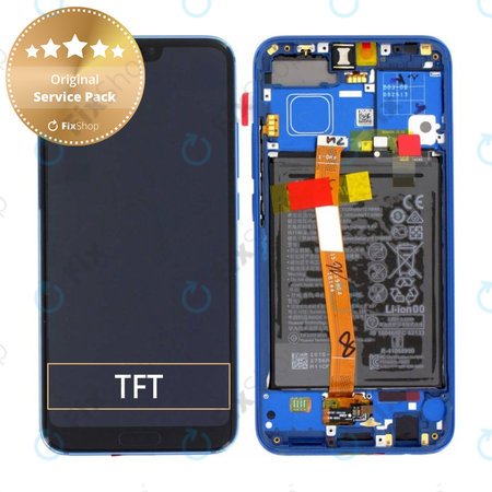 Huawei Honor 10 - Écran LCD + Ecran Tactile + Cadre + Batterie (Bleu Phantom) - 02351XBP