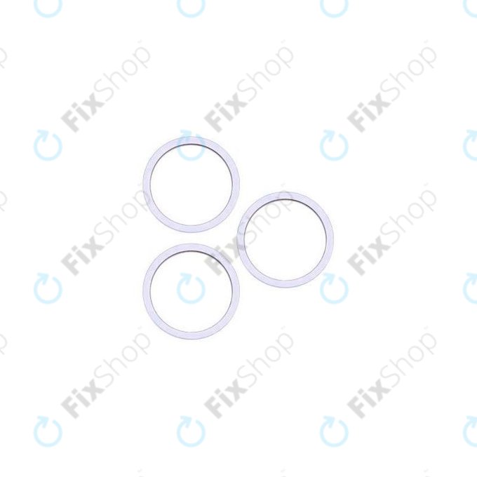 Apple iPhone 14 Pro, 14 Pro Max - Cadre d'objectif de caméra arrière (violet foncé) - 3 pièces