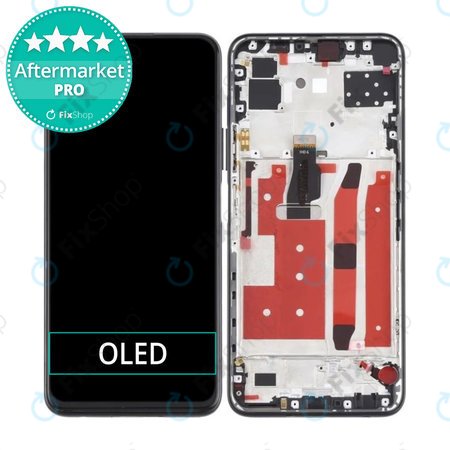 Huawei P40 Lite 5G - Écran LCD + Écran tactile + Cadre (Noir) OLED