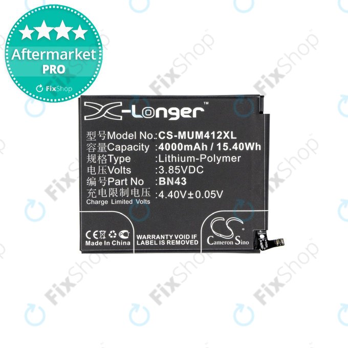 Xiaomi Redmi Note 4X - Batterie BN43 4000mAh HQ