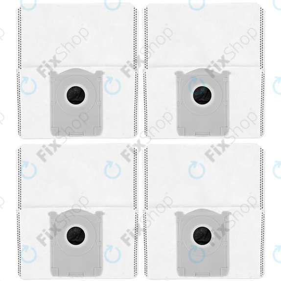 Sac à poussière, 4 pièces pour Ecovacs Deebot T30c, T50-series, T80-series, X8-series, X9 Pro-series