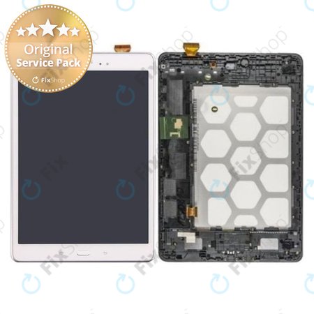 Samsung Galaxy Tab A 9.7 T555 - Écran LCD + Ecran Tactile + Cadre (Blanc) - GH97-17424C Genuine Service Pack
