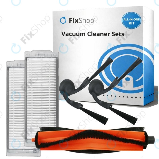Kit de pièces de rechange pour Xiaomi Robot Vacuum S40 Pro (1x Brosse principale, 2x Filtre, 2x Brosse latérale)