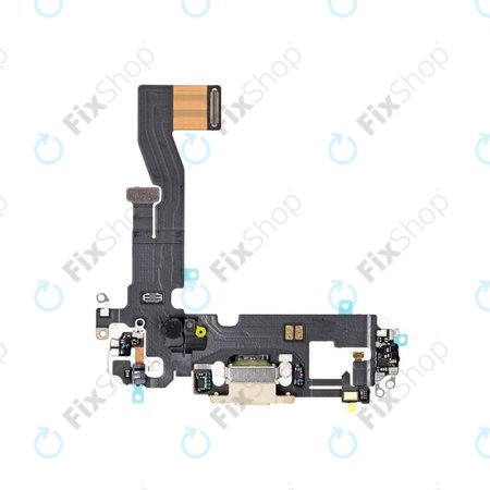 Apple iPhone 12 Pro - Connecteur de charge + Câble flexible (Or)