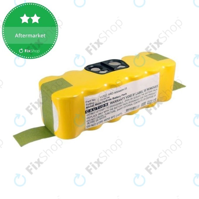 iRobot Roomba 500, 600, 700, 800, 900-series, R3, Scooba 450, Vileda 137173 - Batterie 11702, GD-Roomba-500, VAC-500NMH-33 Ni-MH 14.4V 3500mAh