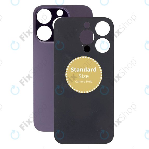 Apple iPhone 14 Pro - Verre du boîtier arrière (violet foncé)