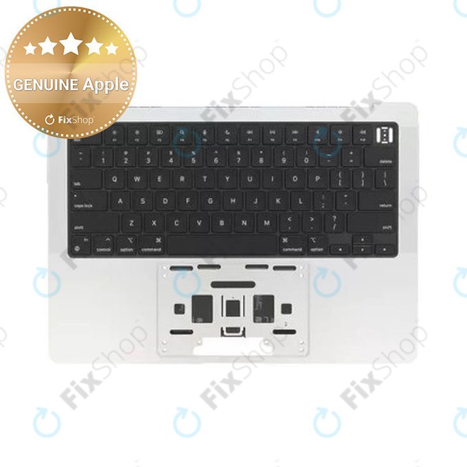 Cadre supérieur clavier pour MacBook Pro 14", A3185 (2024), avec clavier US et batterie, Silver, 661-50211, Genuine Apple