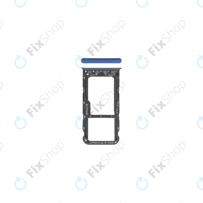 Huawei P Smart FIG-L31 - Plateau SIM/SD (Bleu) - 51661HSE