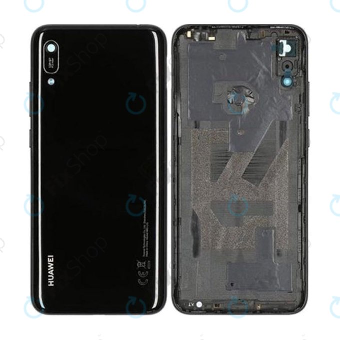 Huawei Y6 (2019) - Cache batterie (Noir minuit) - 02352LYH, 02352LYB, 02352QCC