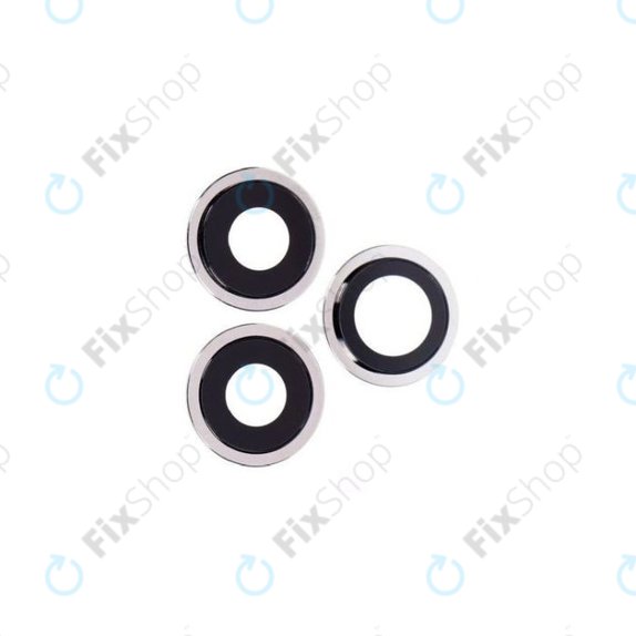 Apple iPhone 12 Pro - Cadre d'objectif de caméra arrière (Argent) - 3pcs