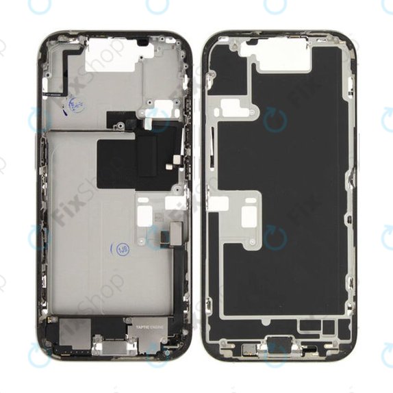 Apple iPhone 16 Pro - Cadre central + Boutons d’alimentation + Volume (White Titanium)