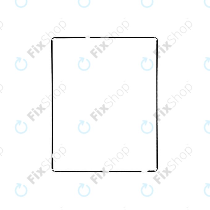 Apple iPad 3, iPad 4 - Cadre en plastique sous écran tactile (Noir)