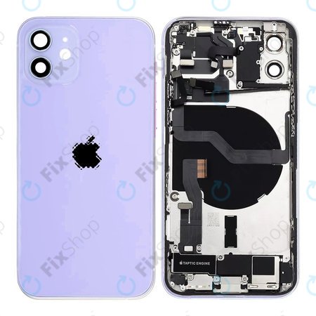 Apple iPhone 12 - Petites pièces du boîtier arrière (violet)