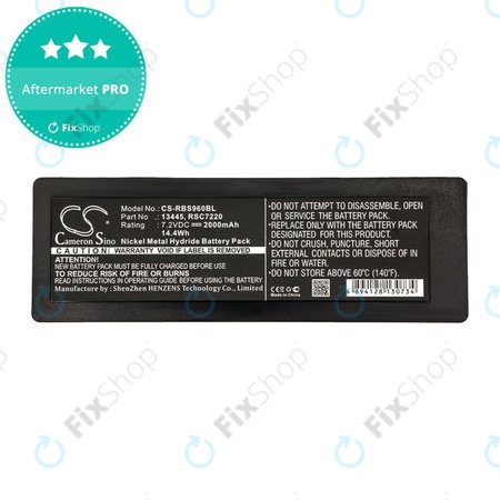 Batterie pour Scanreco 590, 592, 2000mAh, Ni-MH, 7.2V, RSC7220, HQ