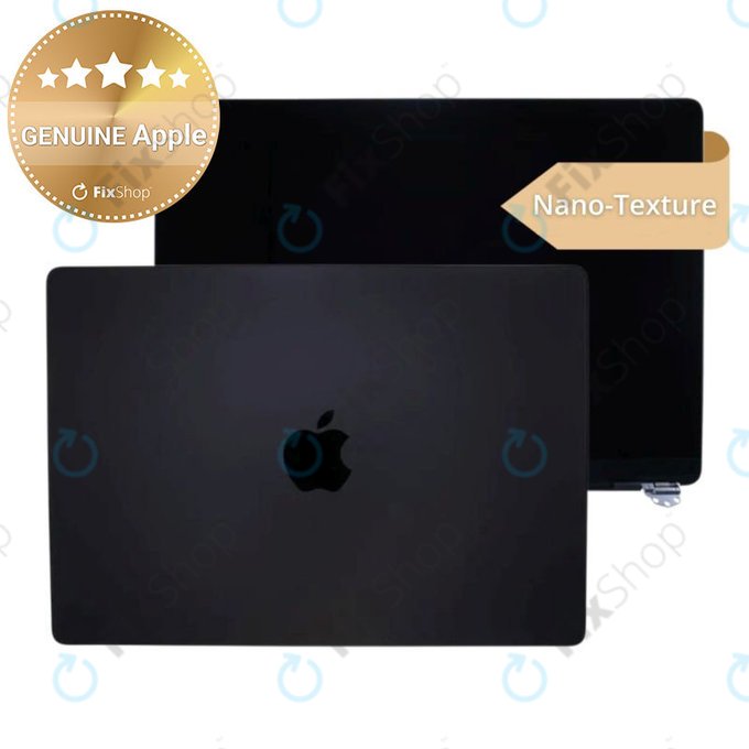 Écran LCD pour MacBook Pro 14", A3112, A3185 (2024), avec vitre avant et couvercl, Nano-Texture, Space Black, 661-41795, Genuine Apple