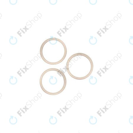 Apple iPhone 14 Pro, 14 Pro Max - Cadre d'objectif de caméra arrière (Or) - 3pcs