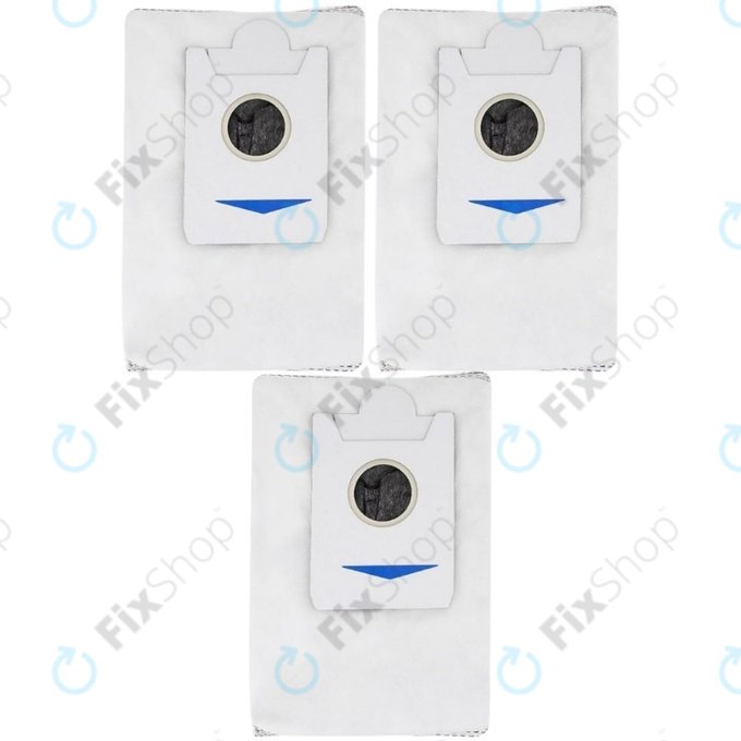 Sac à poussière, 3 pièces, Charbon actif pour Ecovacs Deebot X2-series, X5-series