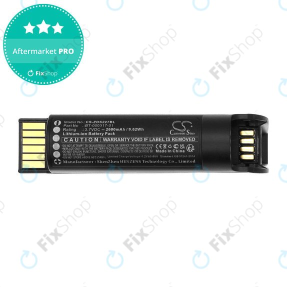Batterie pour Zebra CR2278, DS22, 2600mAh, Li-Ion, 3.7V, BT-000317-01, HQ