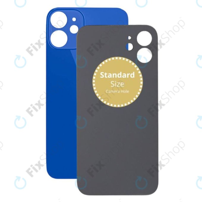 Apple iPhone 12 Mini - Verre du boîtier arrière (Bleu)
