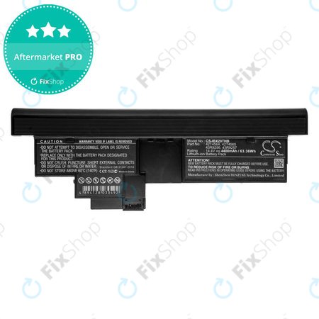 Batterie pour Lenovo Thinkpad X200, X200s, 4400mAh, Li-Ion, 14.4V, 42T4564, HQ