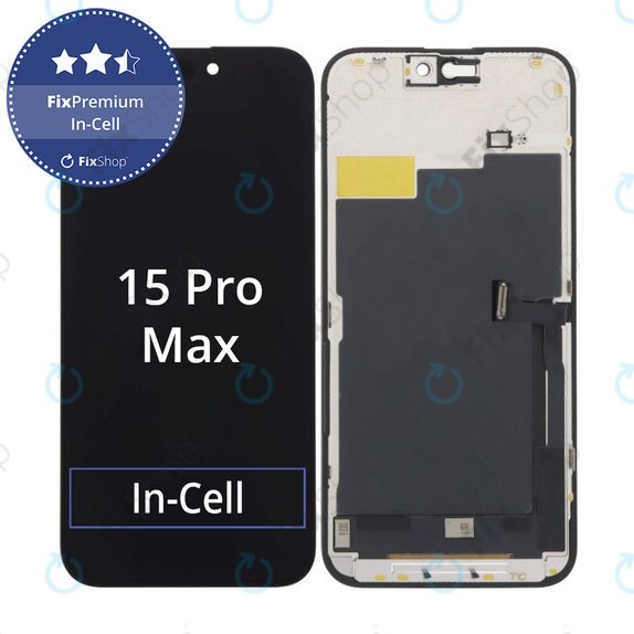 Écran In-Cell FHD pour iPhone 15 Pro Max, Tactile avec cadre, FixPremium